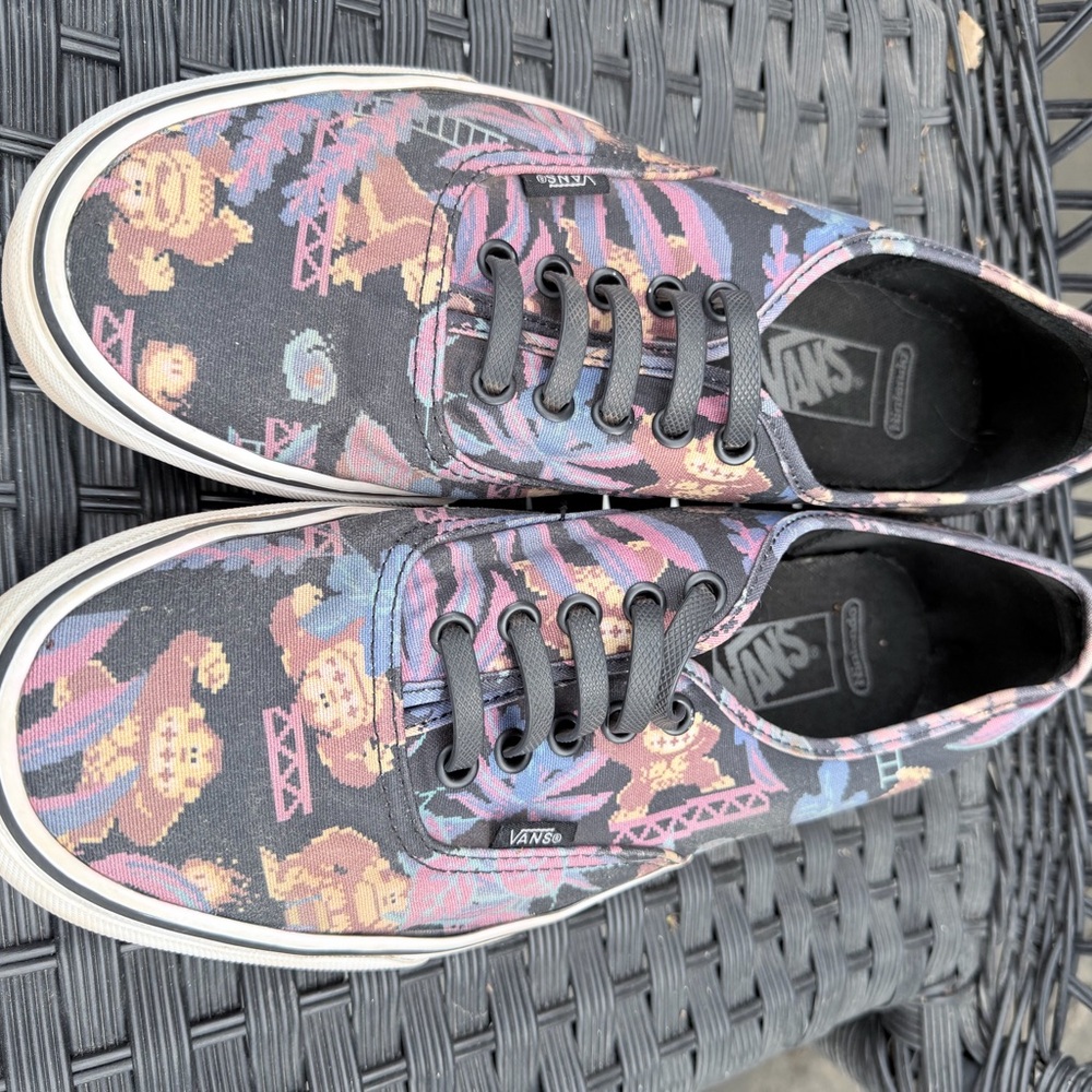 Vans Black Multicolor Donkey Kong Sneakers